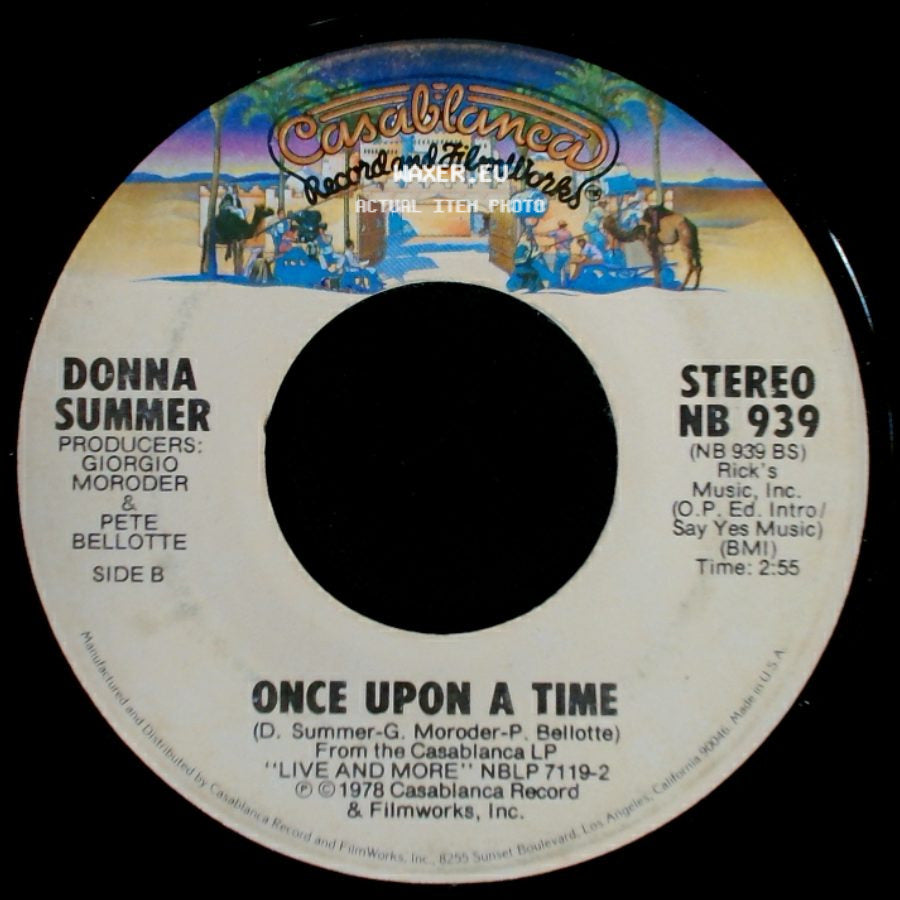 Donna Summer - Mac Arthur Park / Once Upon A Time side B
