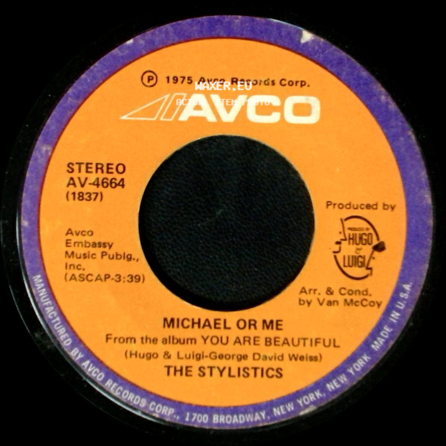 The Stylistics - You Are Beautiful / Michael Or Me side B