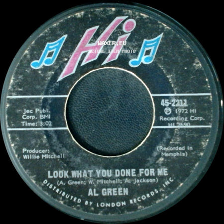 Al Green - La-La For You / Look What You Done For Me side B