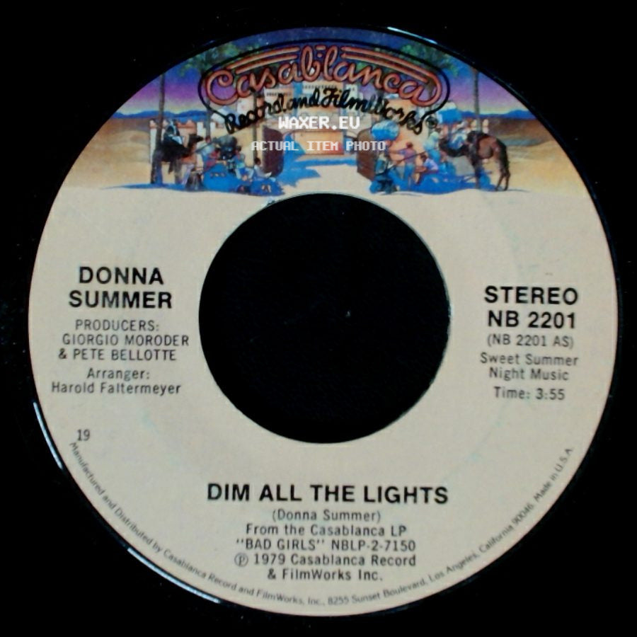 Donna Summer - Dim All The Lights / There Will Always Be A You side A