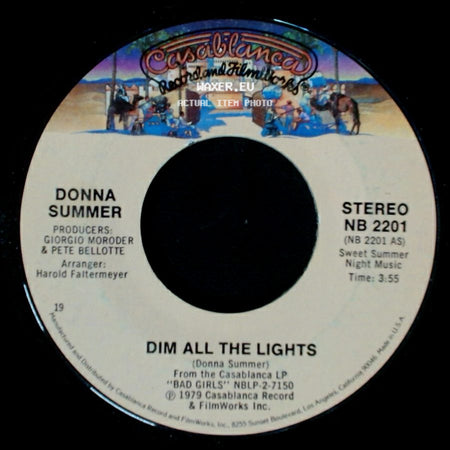Donna Summer - Dim All The Lights / There Will Always Be A You side A