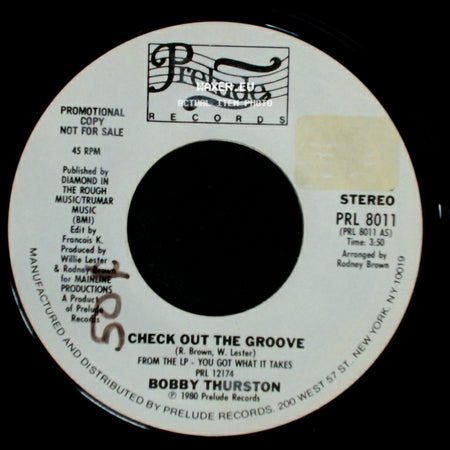 Bobby Thurston - Check Out The Groove / Check Out The Groove side A
