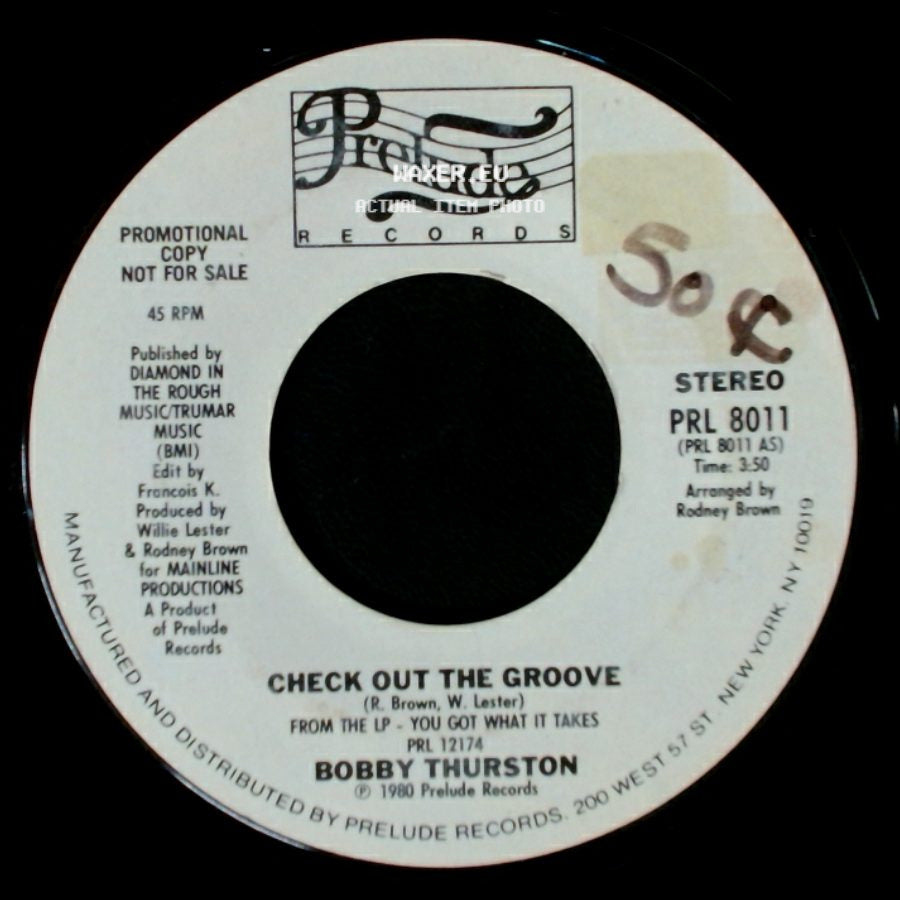 Bobby Thurston - Check Out The Groove / Check Out The Groove side B
