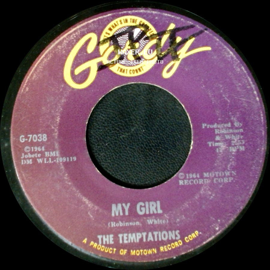 The Temptations - (Talking 'bout) Nobody But My Baby / My Girl side B