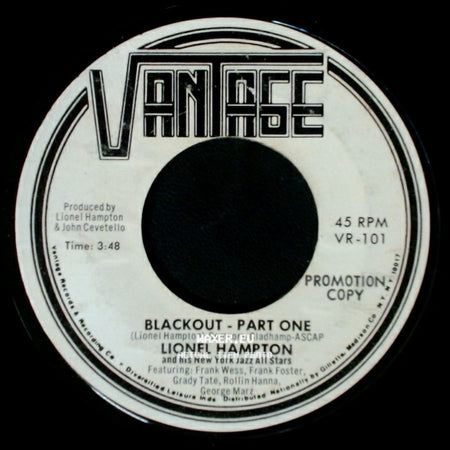 Lionel Hampton / Lionel Hampton And His New York Jazz All Stars - Blackout - Part One / Blackout - Part Two side A