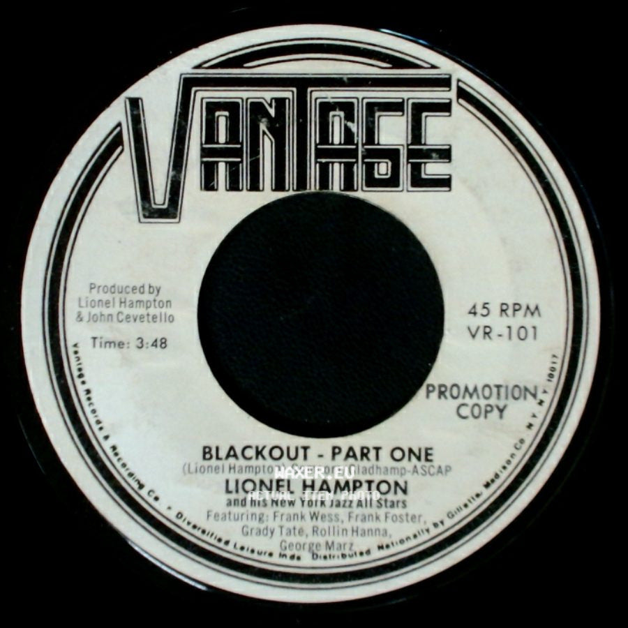 Lionel Hampton / Lionel Hampton And His New York Jazz All Stars - Blackout - Part One / Blackout - Part Two side A