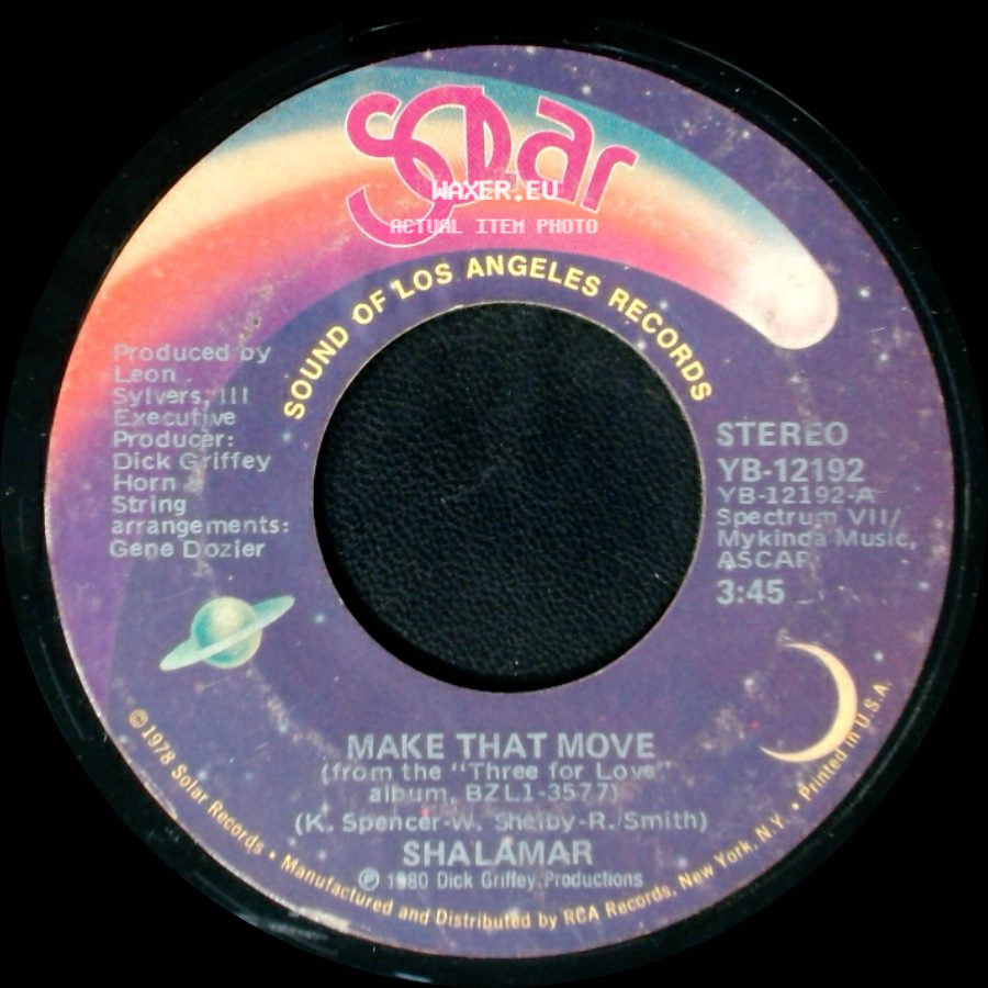 Shalamar - Pop Along Kid / Make That Move side B