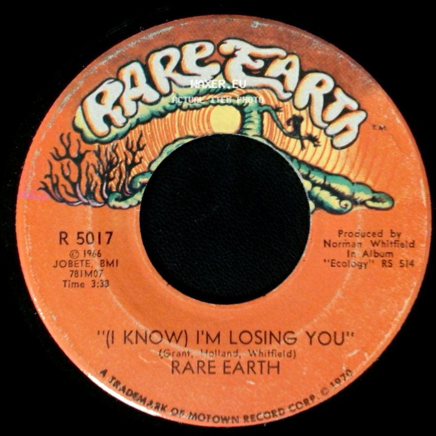 Rare Earth - When Joanie Smiles / (I Know) I'm Losing You side B