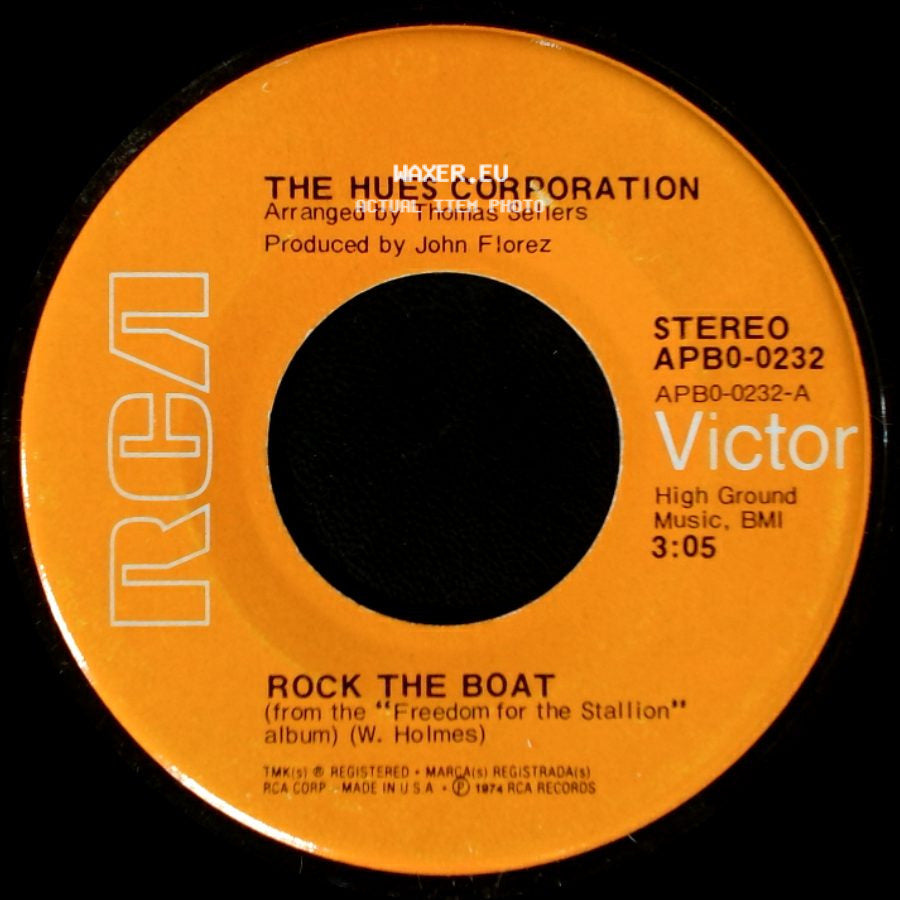 The Hues Corporation - All Goin' Down Together / Rock The Boat side B