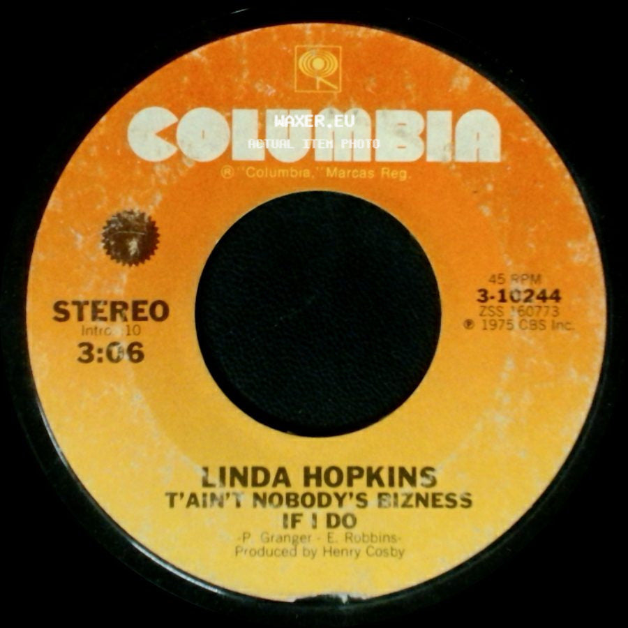 Linda Hopkins - Romance In The Dark / T'ain't Nobody's Bizness If I Do side B