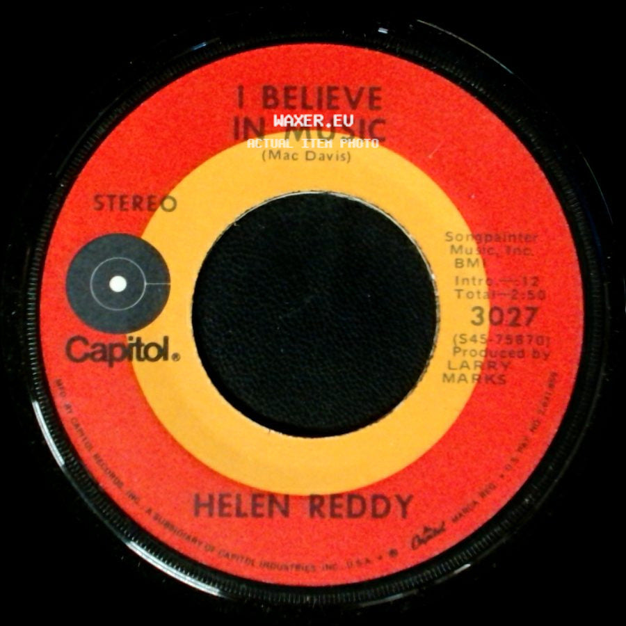 Helen Reddy - I Believe In Music / I Don't Know How To Love Him side A