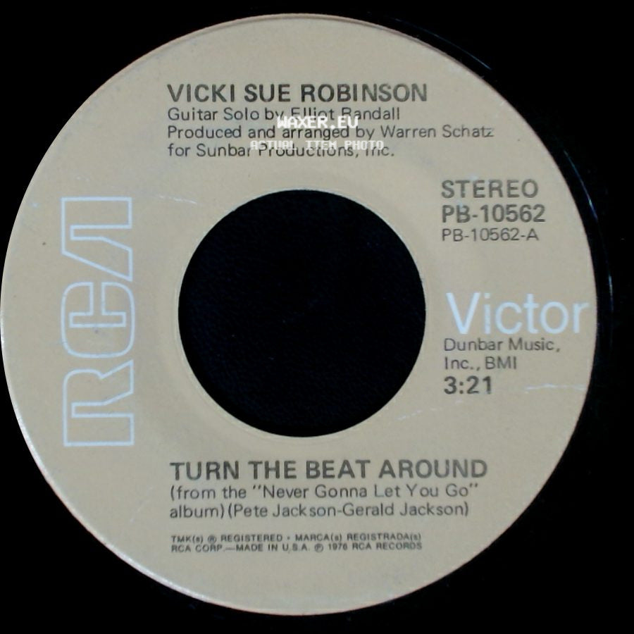 Vicki Sue Robinson - Lack Of Respect / Turn The Beat Around side B