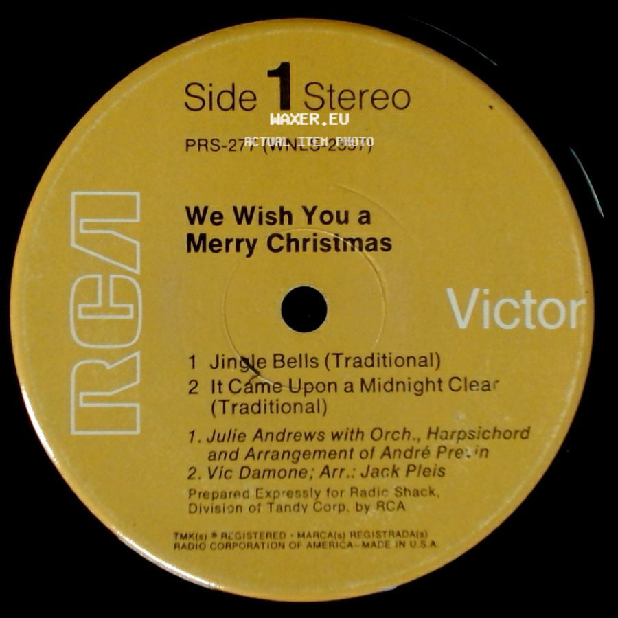 Unknown Artist - We Wish You A Merry Christmas / We Wish You A Merry Christmas side A