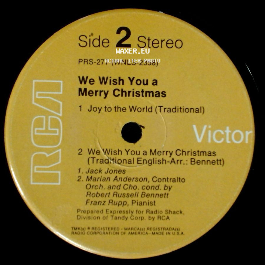Unknown Artist - We Wish You A Merry Christmas / We Wish You A Merry Christmas side B