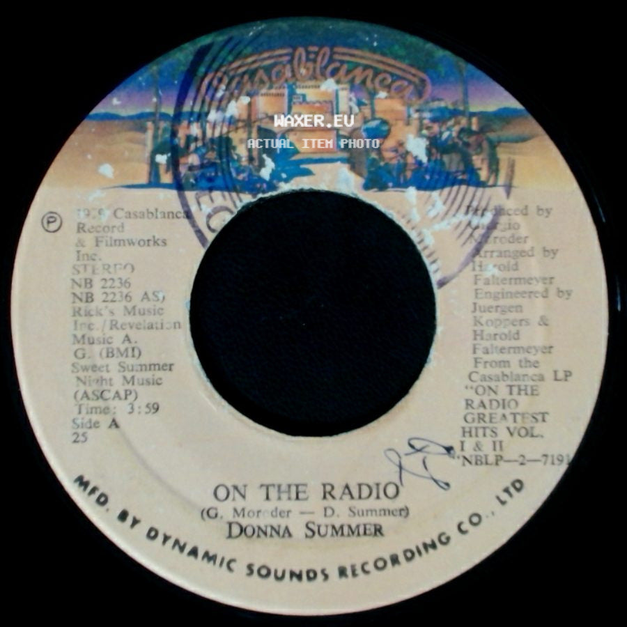 Donna Summer - On The Radio / There Will Always Be A You side A