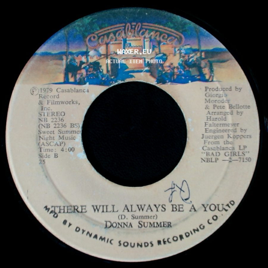 Donna Summer - On The Radio / There Will Always Be A You side B