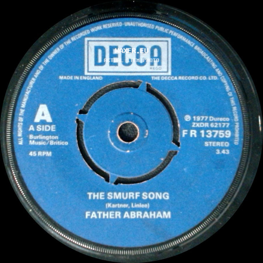Father Abraham - The Smurf Song / The Magic Flute Smurf side A