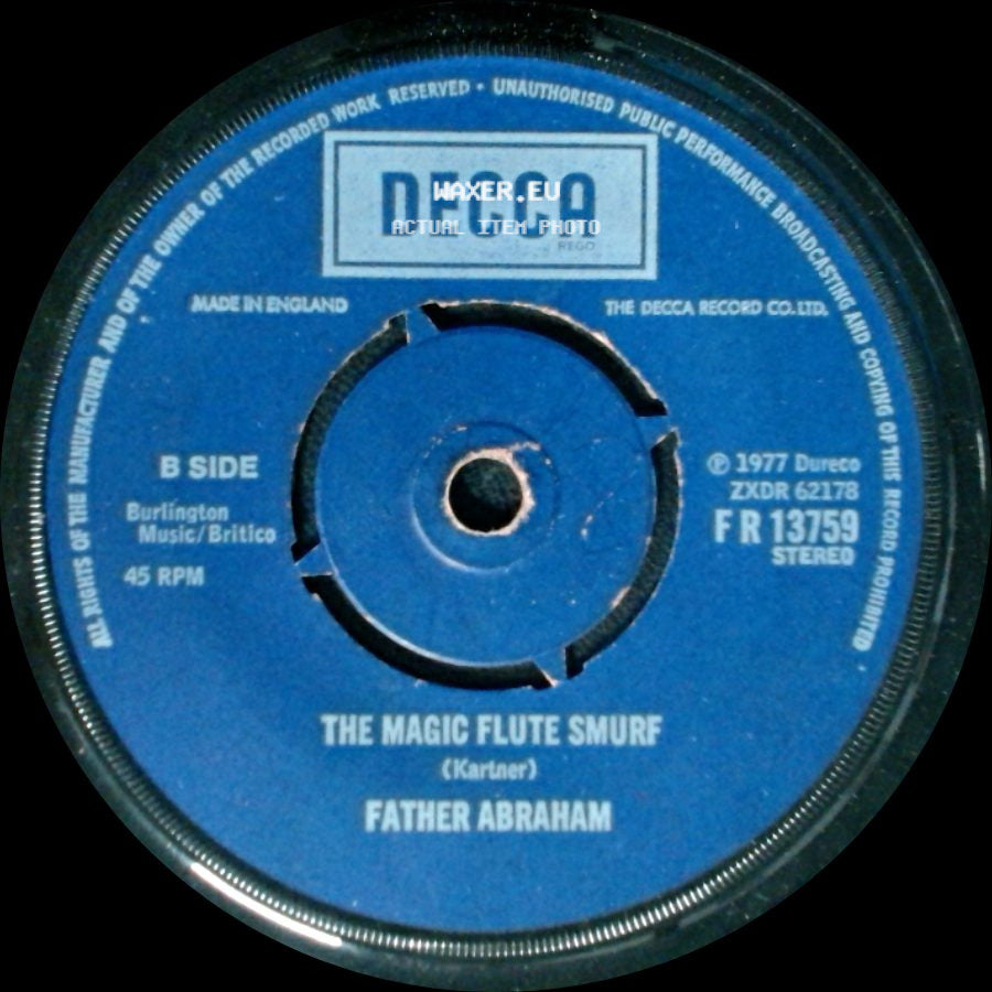 Father Abraham - The Smurf Song / The Magic Flute Smurf side B