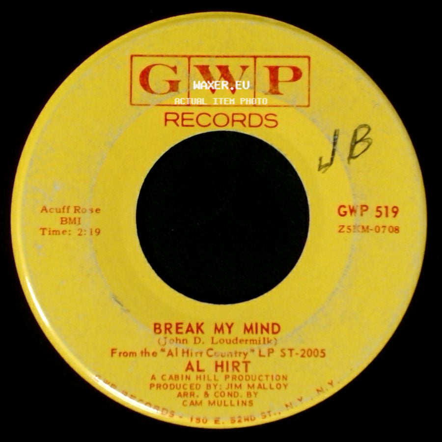 Al Hirt - Louisiana Man / Break My Mind side B