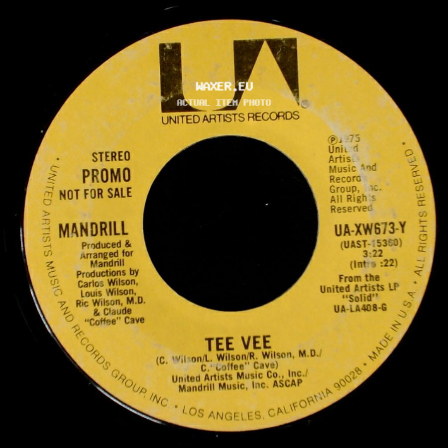 Mandrill - Tee Vee / Tee Vee side B