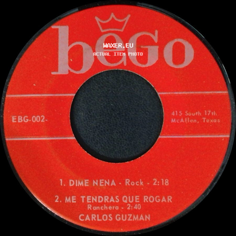Carlos Guzman - Unknown Title A / No Te Chifles / Perdoname side A