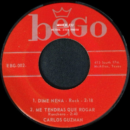 Carlos Guzman - Unknown Title A / No Te Chifles / Perdoname side A