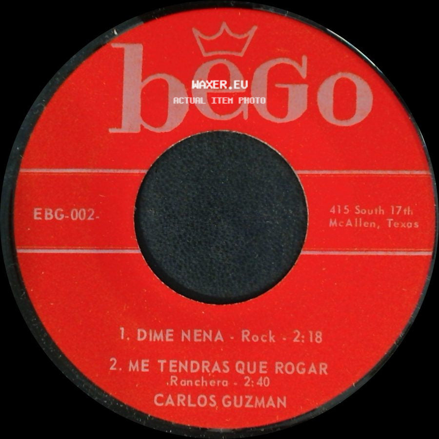 Carlos Guzman - Unknown Title A / No Te Chifles / Perdoname side A