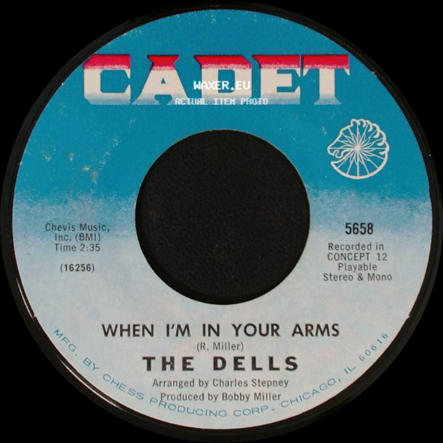 The Dells - On The Dock Of The Bay / When I'm In Your Arms side B