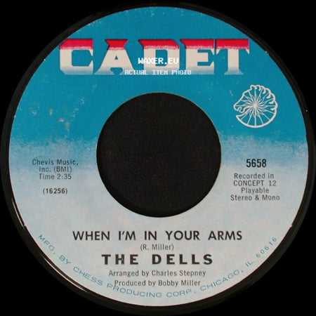 The Dells - On The Dock Of The Bay / When I'm In Your Arms side B