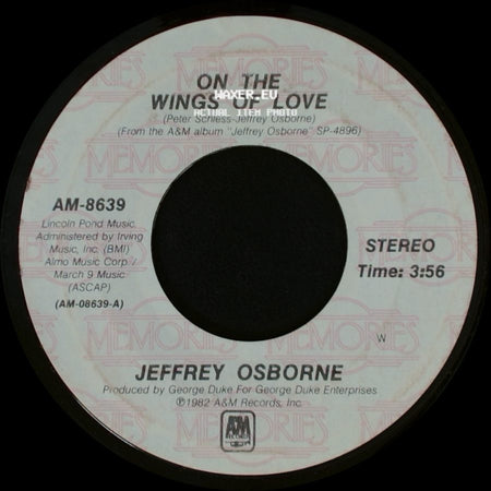 Jeffrey Osborne - On The Wings Of Love / I Really Don't Need No Light side A