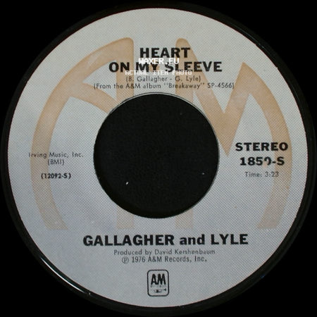 Gallagher And Lyle - Heart On My Sleeve / Storm In My Soul side A