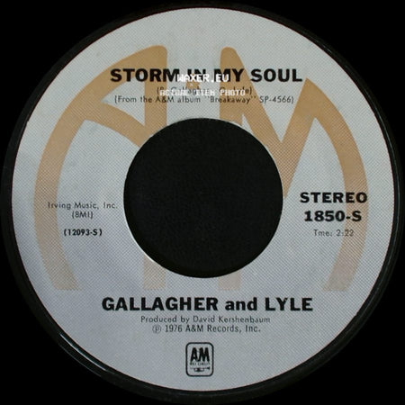 Gallagher And Lyle - Heart On My Sleeve / Storm In My Soul side B