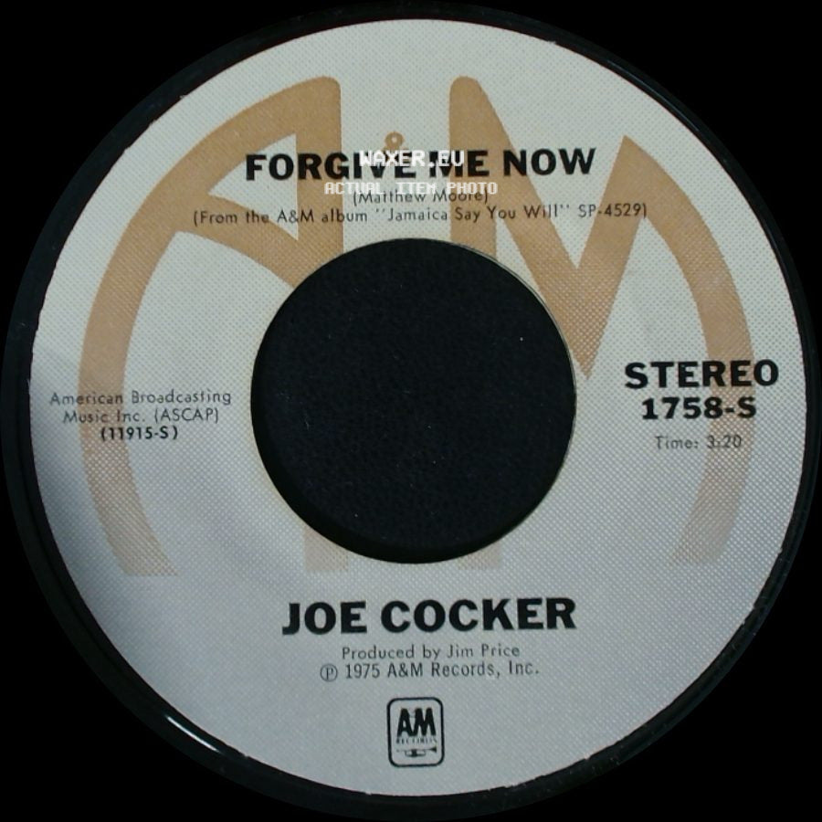 Joe Cocker - Forgive Me Now / It's All Over But The Shoutin' side A