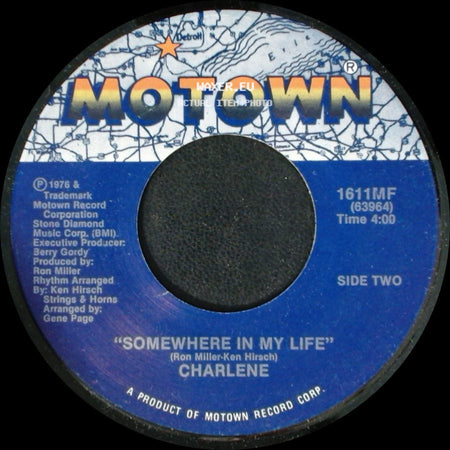 Charlene - I've Never Been To Me / Somewhere In My Life side B