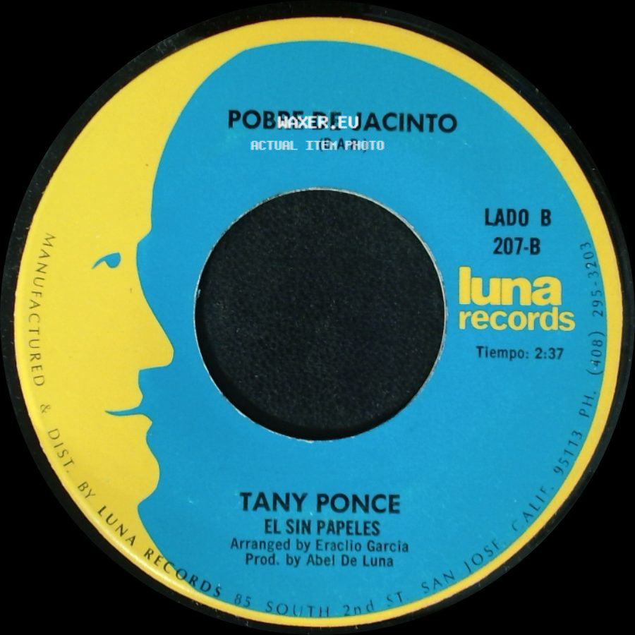 Tany Ponce - Por Venir De Contrabando / Pobre De Jacinto side B
