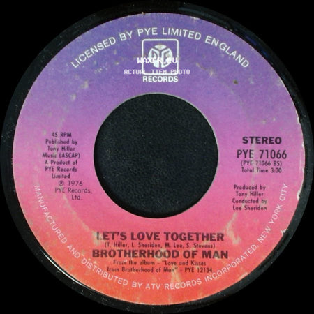 Brotherhood Of Man - Let's Love Together / Save Your Kisses For Me side A