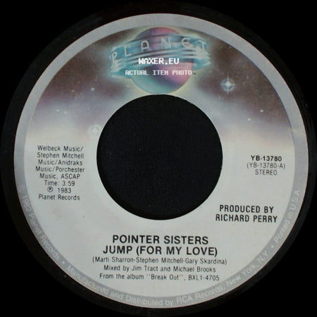 Pointer Sisters - Heart Beat / Jump (For My Love) side B