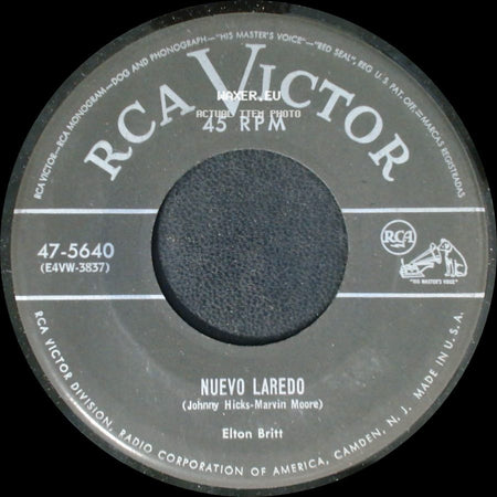 Elton Britt - Blue Guitar / Nuevo Laredo side B