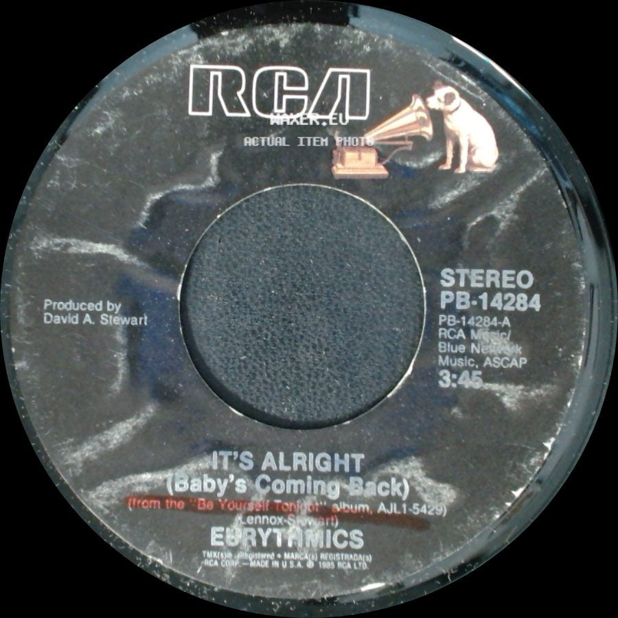 Eurythmics - Conditioned Soul / It's Alright (Baby's Coming Back) side B