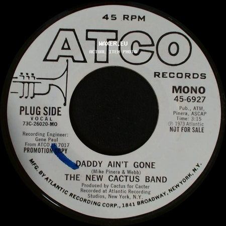 The New Cactus Band - Daddy Ain't Gone / Daddy Ain't Gone side A