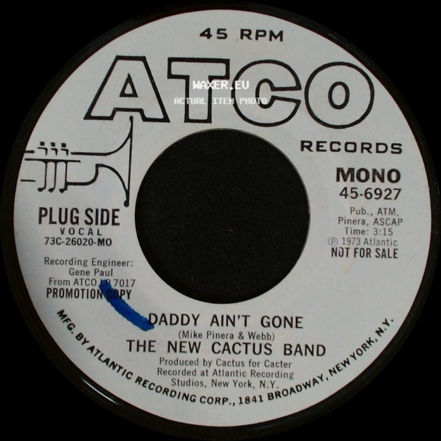 The New Cactus Band - Daddy Ain't Gone / Daddy Ain't Gone side A