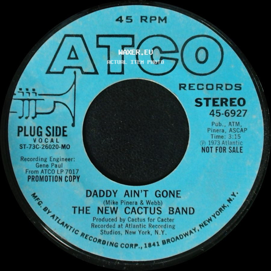 The New Cactus Band - Daddy Ain't Gone / Daddy Ain't Gone side B