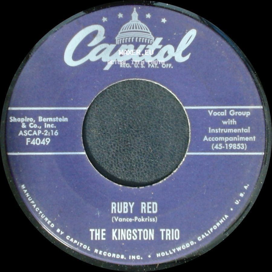 The Kingston Trio - Ruby Red / Tom Dooley side A