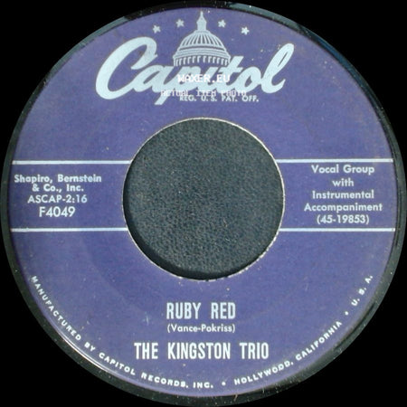 The Kingston Trio - Ruby Red / Tom Dooley side A