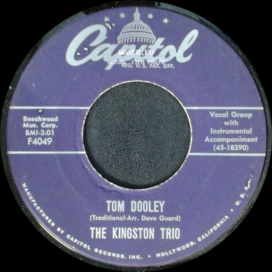 The Kingston Trio - Ruby Red / Tom Dooley side B