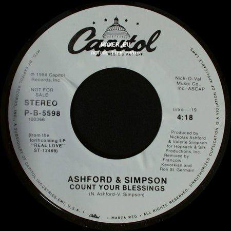 Ashford & Simpson - Count Your Blessings / Count Your Blessings side A