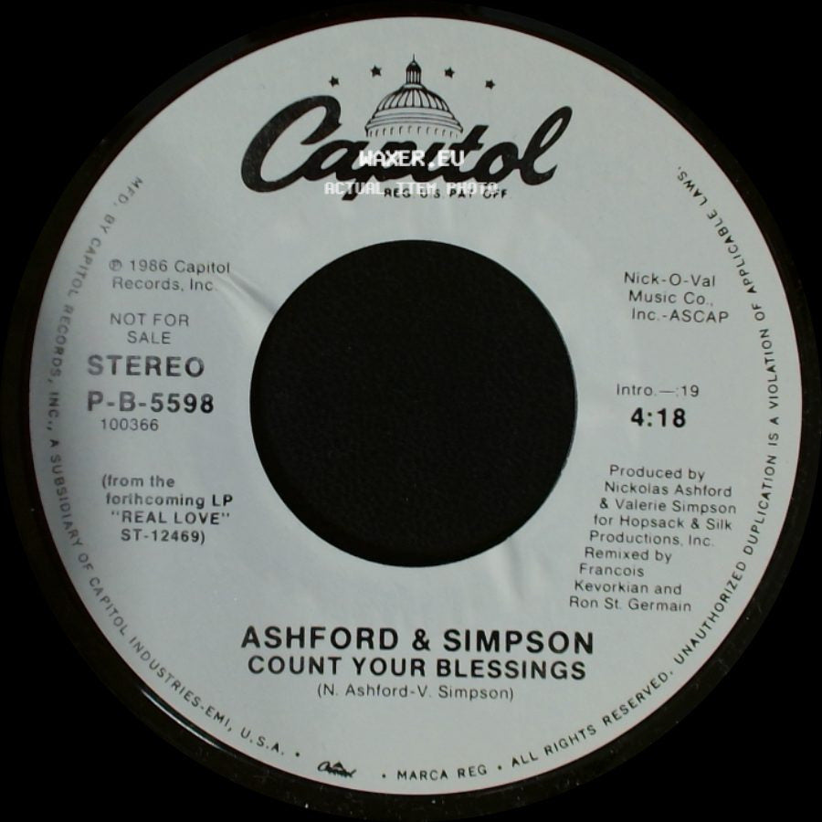 Ashford & Simpson - Count Your Blessings / Count Your Blessings side A