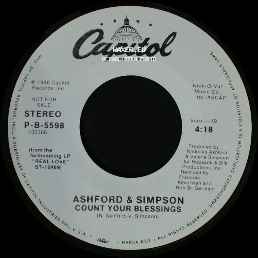 Ashford & Simpson - Count Your Blessings / Count Your Blessings side B