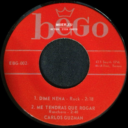 Carlos Guzman - Unknown Title A / Unknown Title B side B