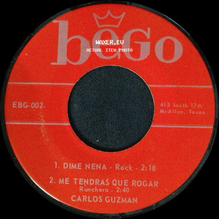 Carlos Guzman - No Te Chifles / Perdoname / Unknown Title B side B